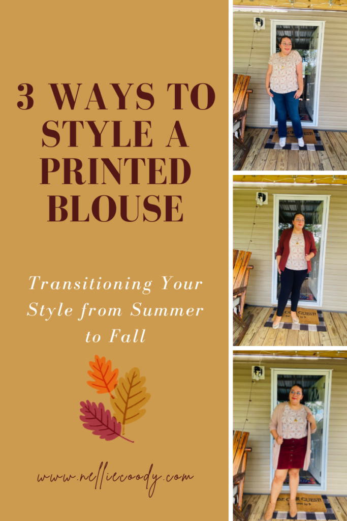 3 Ways to Style a Printed Blouse