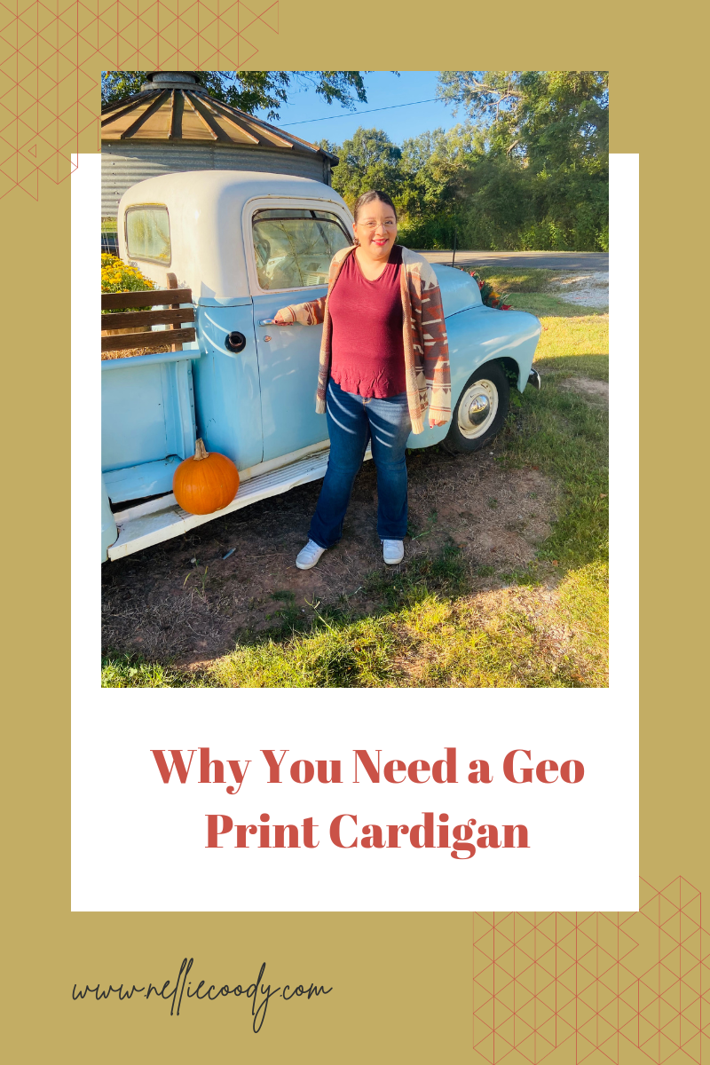 Why You Need a Geo Print Cardigan