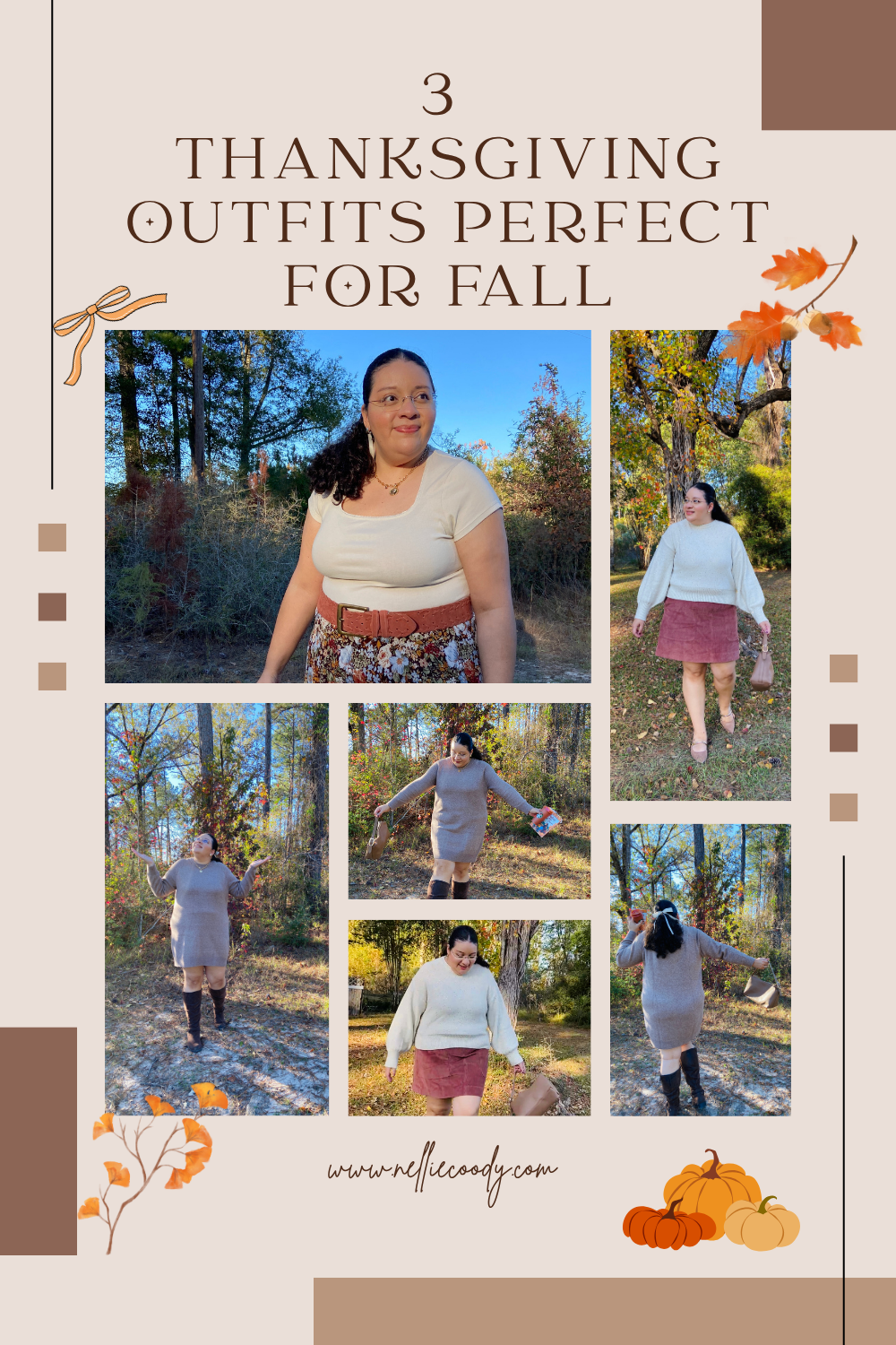 3 Thanksgiving Outfits Perfect for Fall